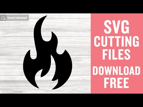 Fire Flame Svg Free Cutting Files for Silhouette Instant Download