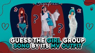 GUESS THE GIRL GROUP SONG BY ITS MV OUTFIT | KPOP GAME