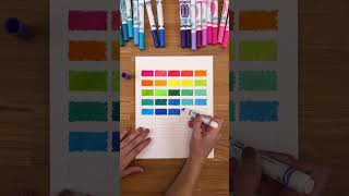 Find a moment of calm with our Broad Line Markers 🌈  #Crayola #ASMR #Colouring