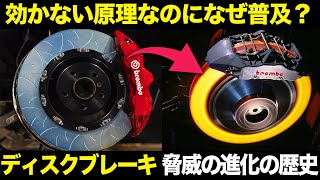 ドラムより効かないのになぜ普及?ディスクブレーキの仕組み・特徴・歴史を解説【ゆっくり解説】【クルマの雑学】