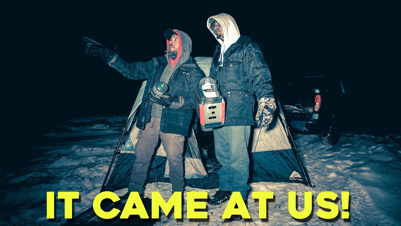 (GONE WRONG) IT CAME AFTER US while ATTEMPTING TO WINTER CAMP in the HAUNTED FOREST