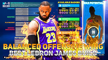 NBA 2K23 NEXT GEN LEBRON JAMES BUILD BETTER THAN JOE KNOWS LEBRON BUILD!!!
