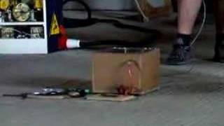 Exploding wire at Cambridge Teslathon 2007