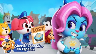 Papillon's Lost Backpack 🎒 Cartoon 🔍Sheriff Labrador in Spanish