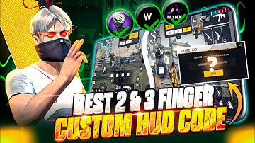 Best 2 & 3 Finger Fastest Brazilian 🇧🇷 Custom Hud Code 🤯 | Best 3 Finger Freestyle 💀 Hud Code In FF