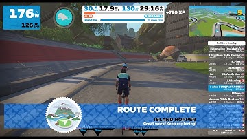 Exploring the new Zwift expansion Urukazi - Island Hopper route
