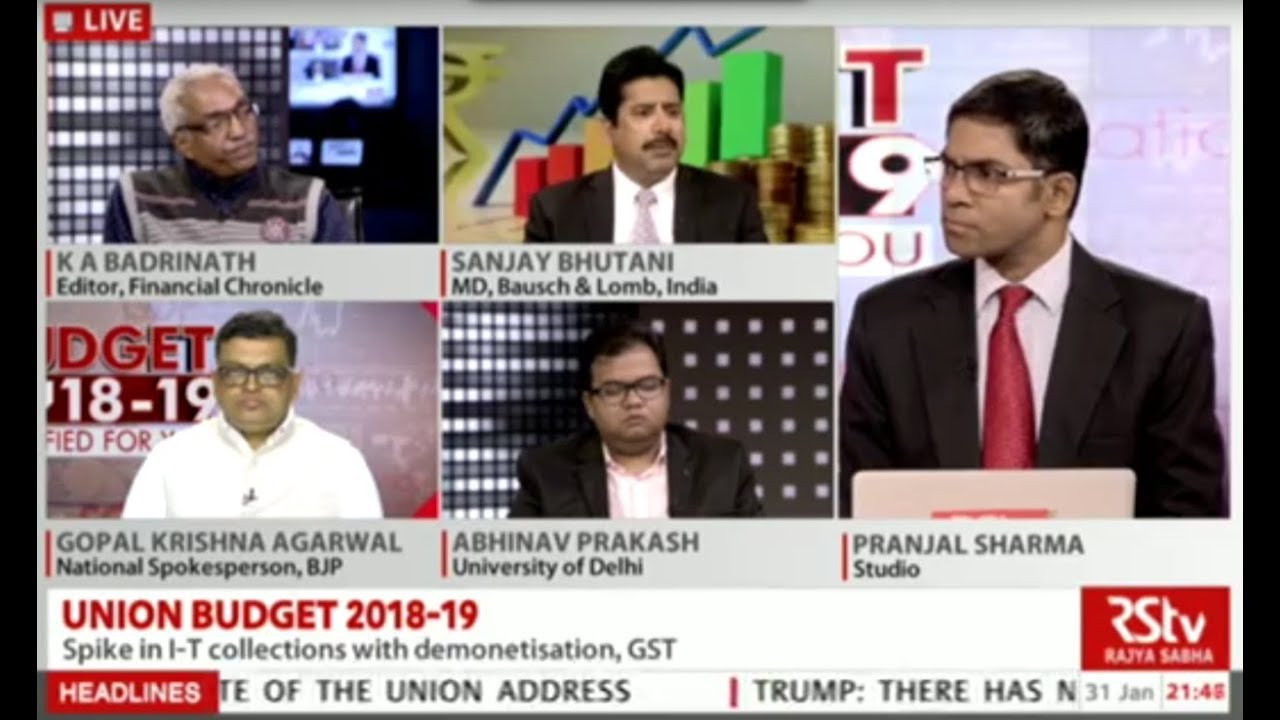 Budget 2018-19: Taxation, Physical Infrastructure, Social Infrastructure English