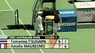 Amelie Mauresmo vs Tamarine Tanasugarn 2002 Australian Open R3 Highlights