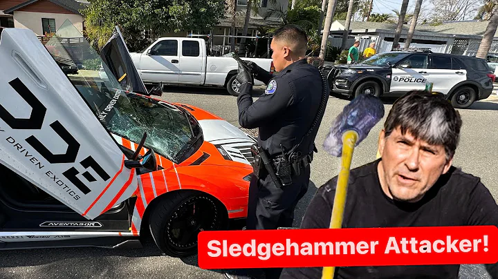 3 MEN ATTACK LAMBORGHINI OWNER AND SMASH CAR WITH ...