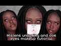 Mis lens unboxing and review | Doe eyes makeup tutorial | Contact lenses