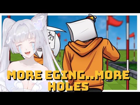 MORE EDGING.... MORE HOLES... | Smii7y 100 Holes Golf It | Vtuber Reacts