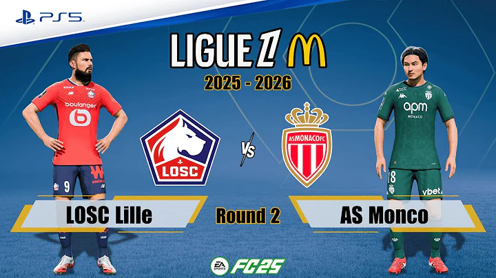 LOSC Lille vs. AS Monaco Ft. Giroud, Akliouche | Ligue 1 25/26  | Full Match | FC 25 - PS5™ [4K]