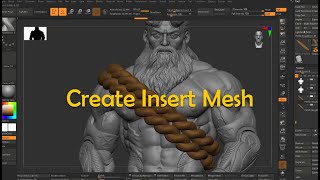 Tự Học 3D Online - Create Insert Mesh làm dây thừng #zbrush