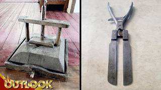 What Is This MYSTERIOUS Antique Wooden Item Posted Online, And This Old Tool That Opens And Closes?