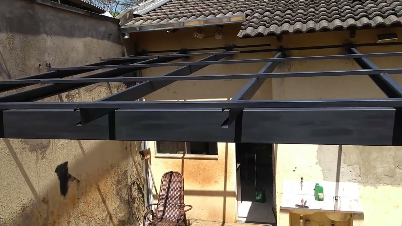 Estrutura mentalica Área de lazer telhado sanduíche