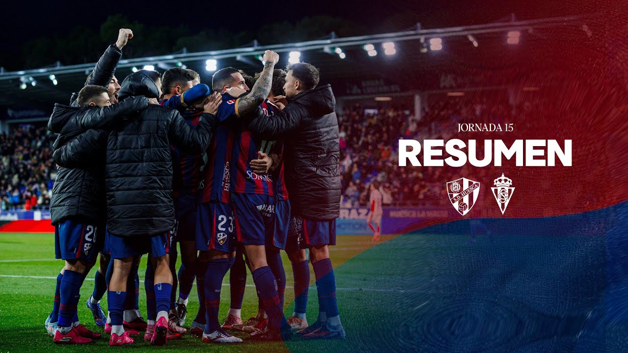 Resumen: SD Huesca 2-0 Real Sporting de GIjón | 23 de noviembre | Jornada 15