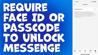 How To Require Face ID Or Passcode To Unlock Messenger screenshot 3
