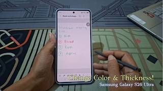 How to Change Handwriting Style in Samsung Notes (Galaxy S26 Ultra)