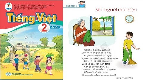 TIẾNG VIỆT LỚP 2. BÀI ĐỌC 2. MỖI NGƯỜI MỘT VIỆC. TRANG 9 SÁCH CÁNH DIỀU.