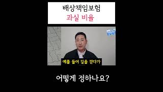 배상책임보험 과실 비율 산정 &#39;이것&#39; 알아야 손해보지 않습니다!