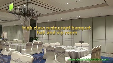Doorfold Movable Partition Wall Applied to Different Facilities - Hotel Banquet Hall VIP Room School