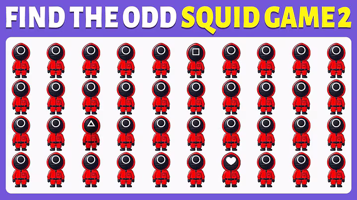 Find the ODD One Out - Squid Game 2 🐙🦑🎮 | 40 Levels | Easy, Medium, Hard | Cow Quiz