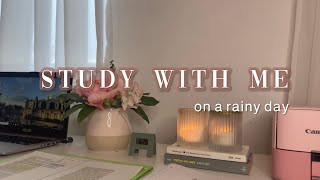 study with me 📖 on a rainy day with no music | Pinkhoney by pinkhoney 91 views 1 year ago 42 minutes