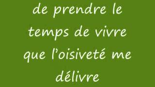 Broussai le temps de vivre paroles