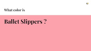 Ballet Slippers color #fca2ad hex Cool Red color fca2ad