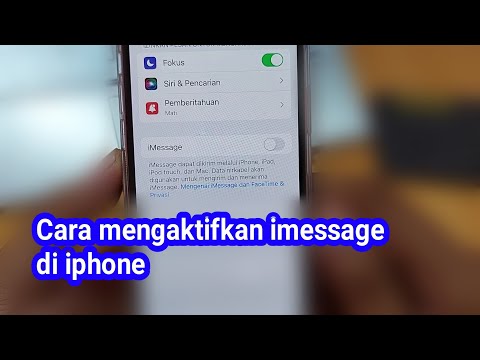 Cara mengaktifkan imessage