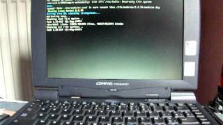 Booting a Compaq Presario 1240 with Damn Small Linux