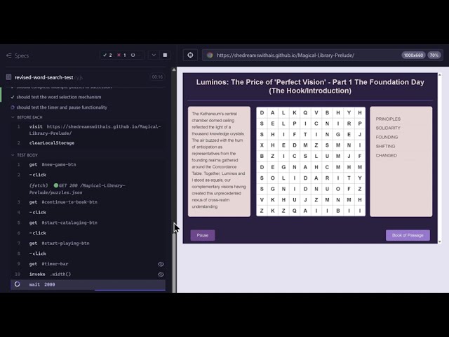 LinkedIn - Teaching Automated Tests to Play Word Searches