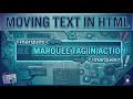 HTML Motion: The Marquee Tag #HTML #Coding