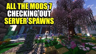 Community Server Spawn Builds - Minecraft All The Mods 7 Modpack