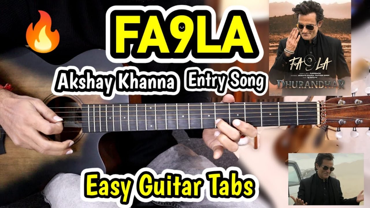FA9LA - 🔥 Akshaye Khanna Entry Viral - Easy Guitar Tabs - Free Backing Track + Tabs - Dhurandhar FA9LA - 🔥 Akshaye Khanna Entry Viral - Easy Guitar Tabs - Free Backing Track + Tabs - Dhurandhar