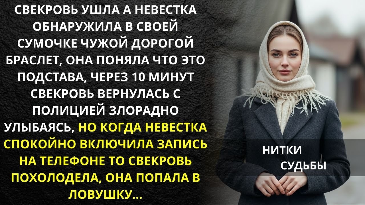 Свекровь подстроила кражу, но невестка включила запись  Ловушка захлопнулась