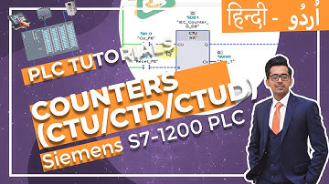 How to use Counters (CTU/CTD/CTUD) in S7-1200 PLC with Siemens TIA Portal - Lesson 8 (Urdu/Hindi)
