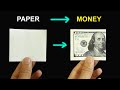 Turn paper to money  best magic trick you could do