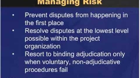 VEP Module 2-4 Excerpt: Dispute Prevention and Non-Adjudicative Resolution