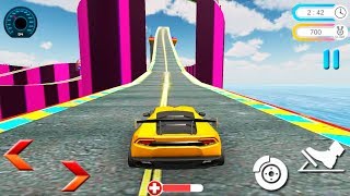 Impossible Ramp Car Stunts Racing 3D - Yellow Car 2 | Impossible Stunt Car Tracks | Android Gameplay screenshot 4
