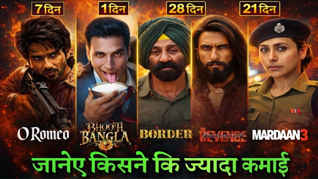 O Romeo , Border 2 , Mardanai 3 Collection || Bhoot bangla Movie update || Dhurandhar 2 Update 