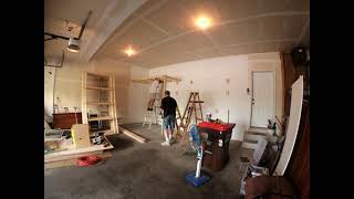 Garage Shelves Weekend Build - Timelapse
