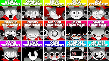Incredibox Sprunki Treatment (Wenda, Brud, Gray, Jevin, OWAKCX, Sky, Durple, Simon, Oren, Garnold)