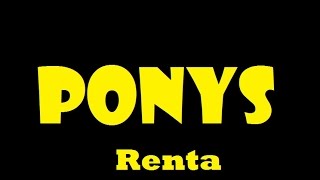 Ponis para fiestas. RENTA DE PONYS. D.F. , Edo. de Mexico.