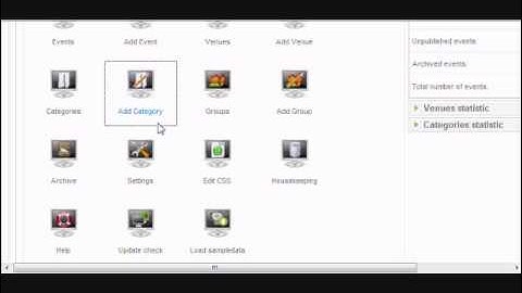 Add new category to eventlist