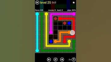 Flow Free Regular Pack 9x9 Level 25 Walkthrough