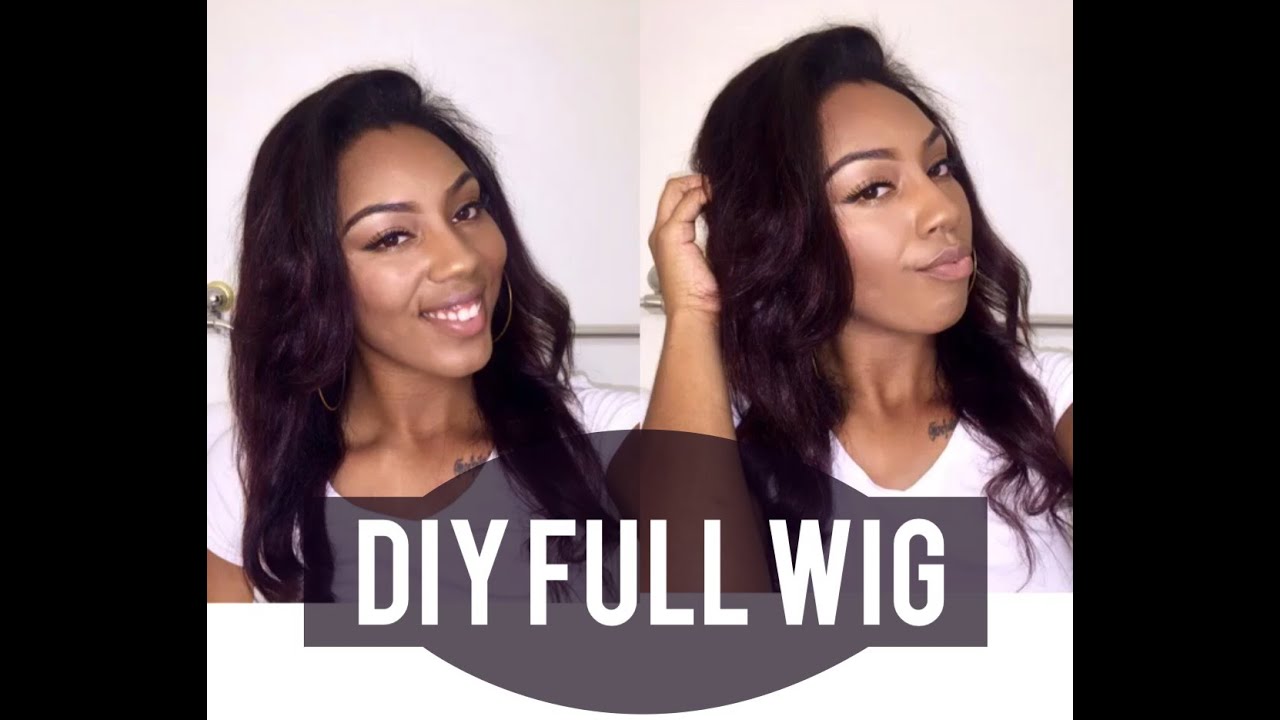 EASY DIY Full Wig/No Part Tutorial YouTube