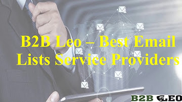 B2B Leo - B2B Email Lists Service Providers