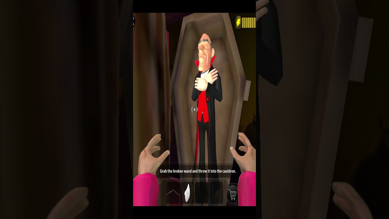 Miss Teacher against Dracula in Scary Teacher 3D House Update Game