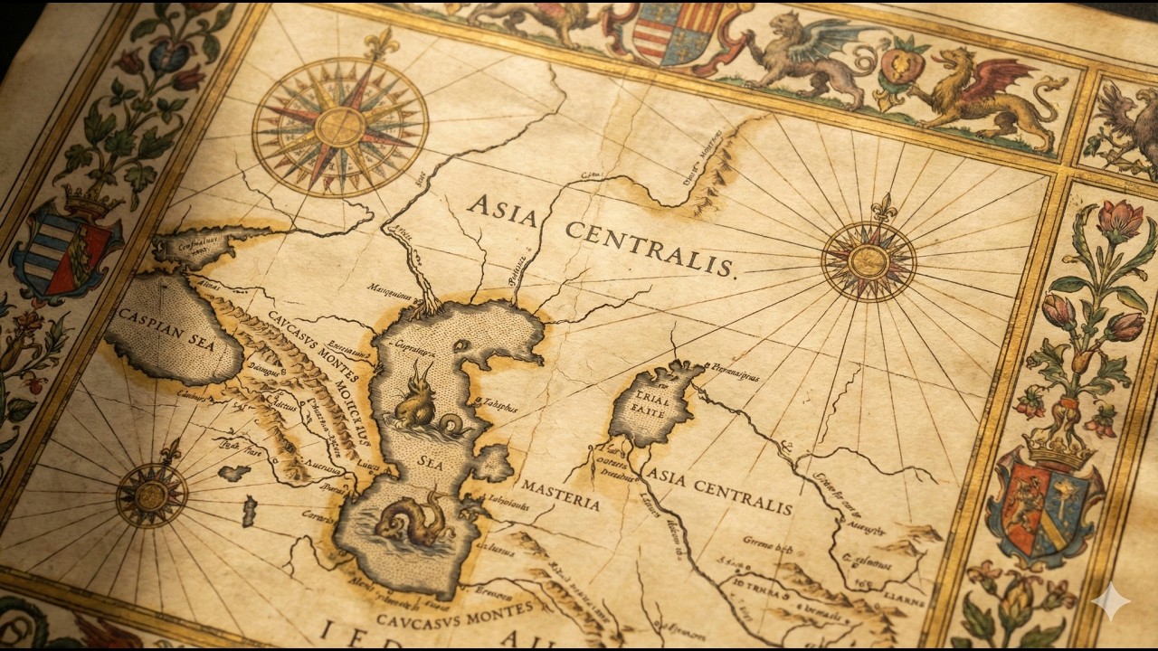 Узбекистан, Казахстан, Азербайджан, Туркменистан, Кыргызстан и Турция на древних картах Европы